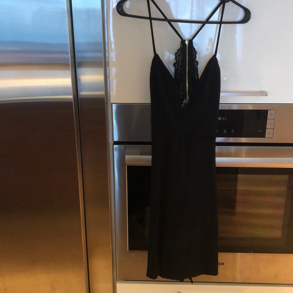 Black dress with lace